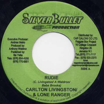 Carlton Livingston & Lone Ranger – Rudie / Rudie Style & Fashion  (7")     