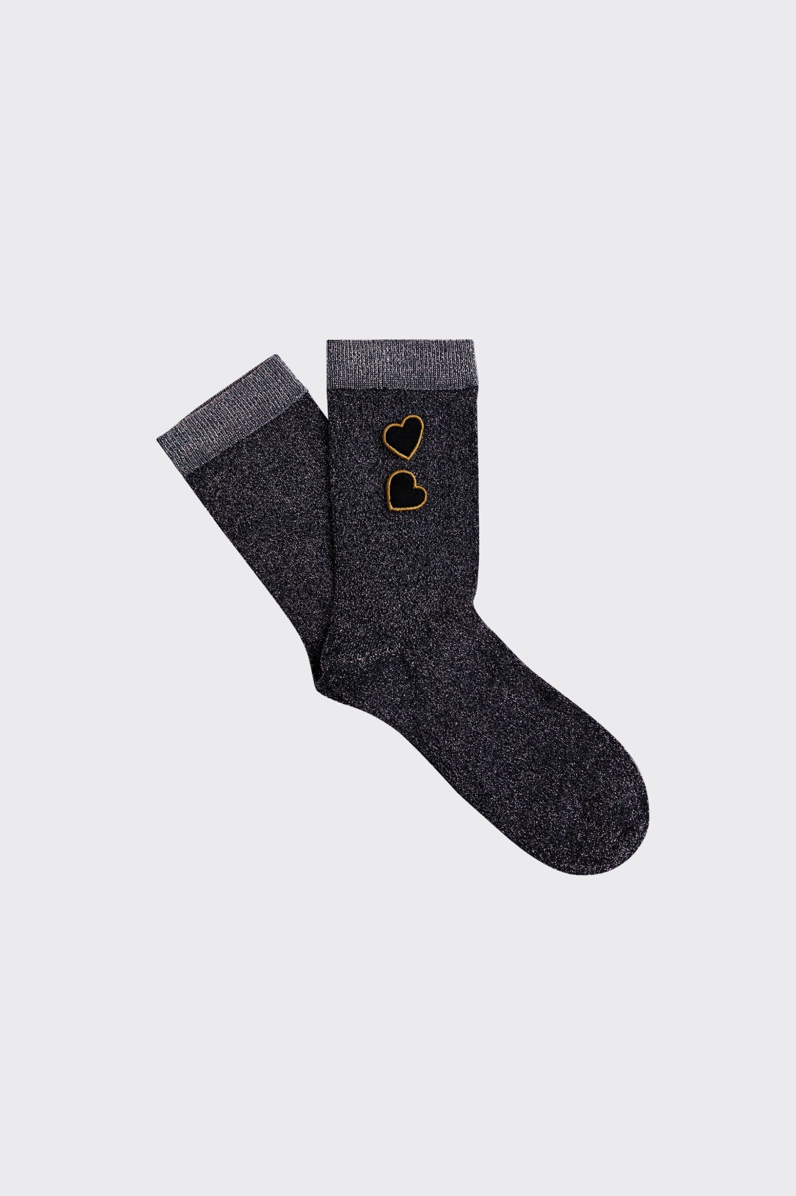 Fred Perry Amy Lurex Sock in Black