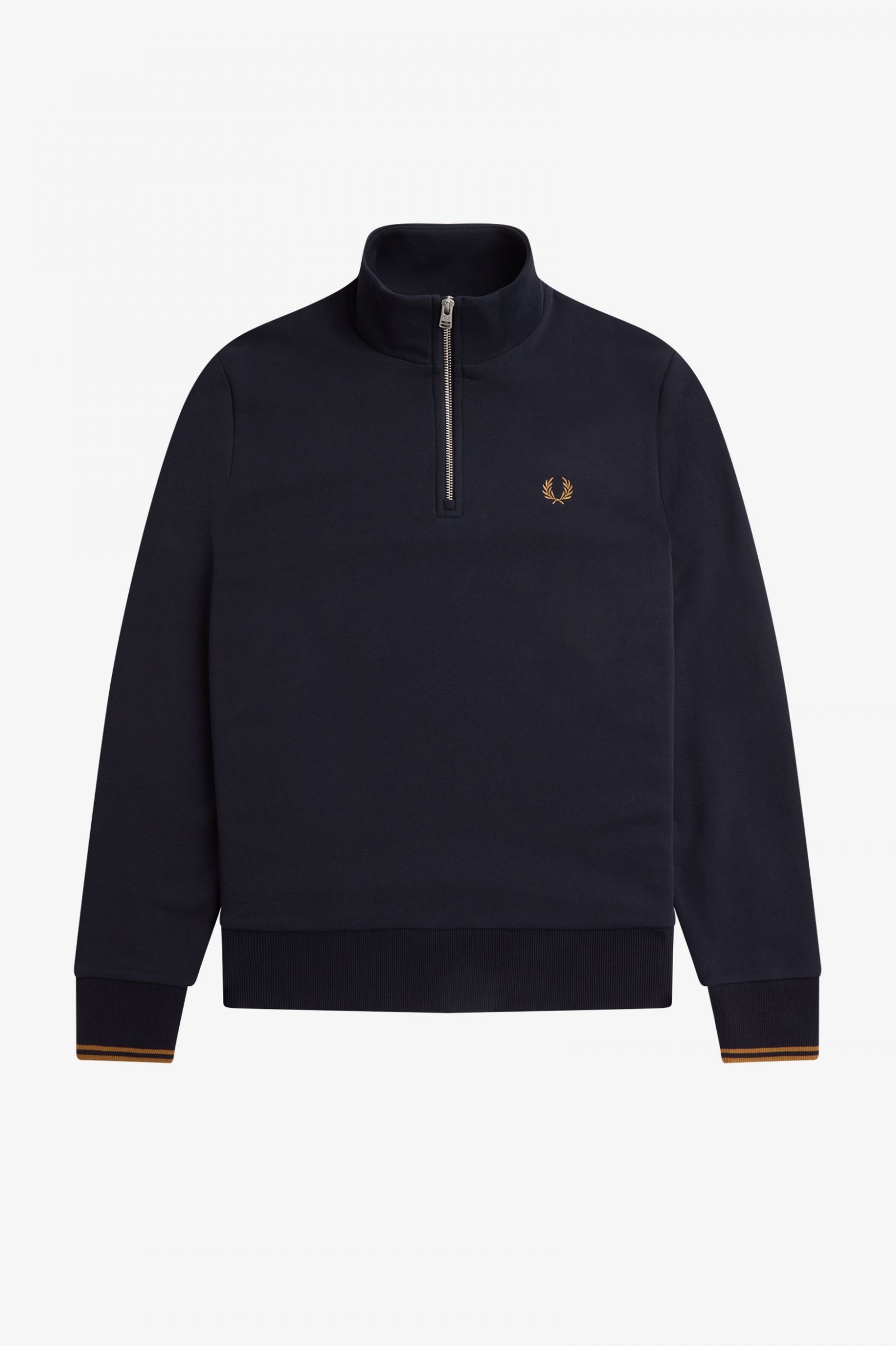 Fred Perry Half Zip Sweatshirt in Navy