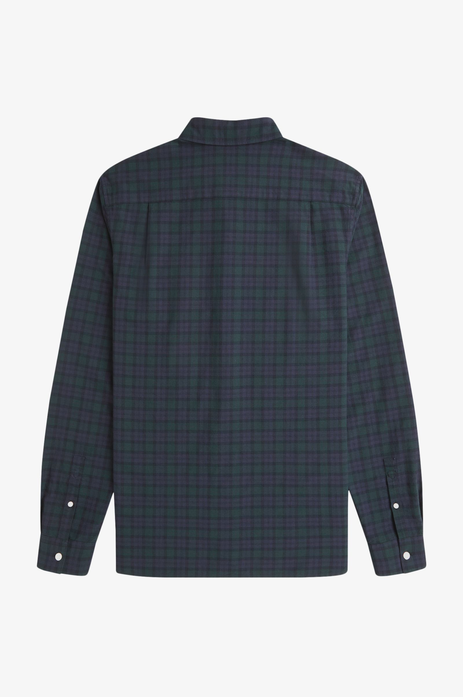 Fred Perry Blackwatch Tartan Oxford Shirt (Blackwatch Tartan)