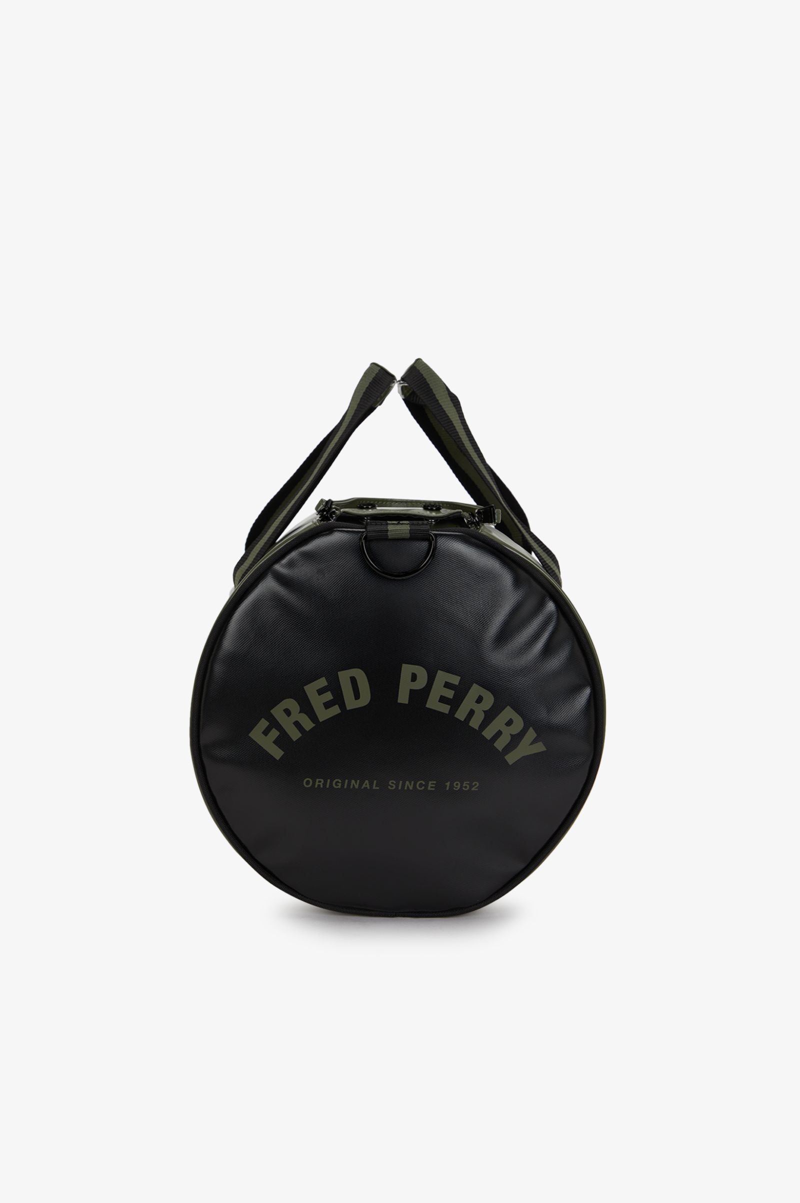 Fred Perry Classic Barrel Bag (Laurelwreath Green/Black) 