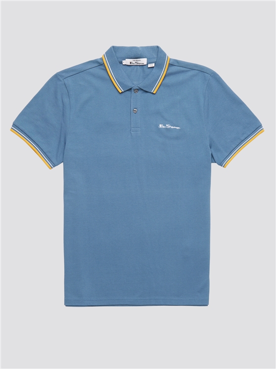 Ben Sherman Signature Polo in Blue Shadow 
