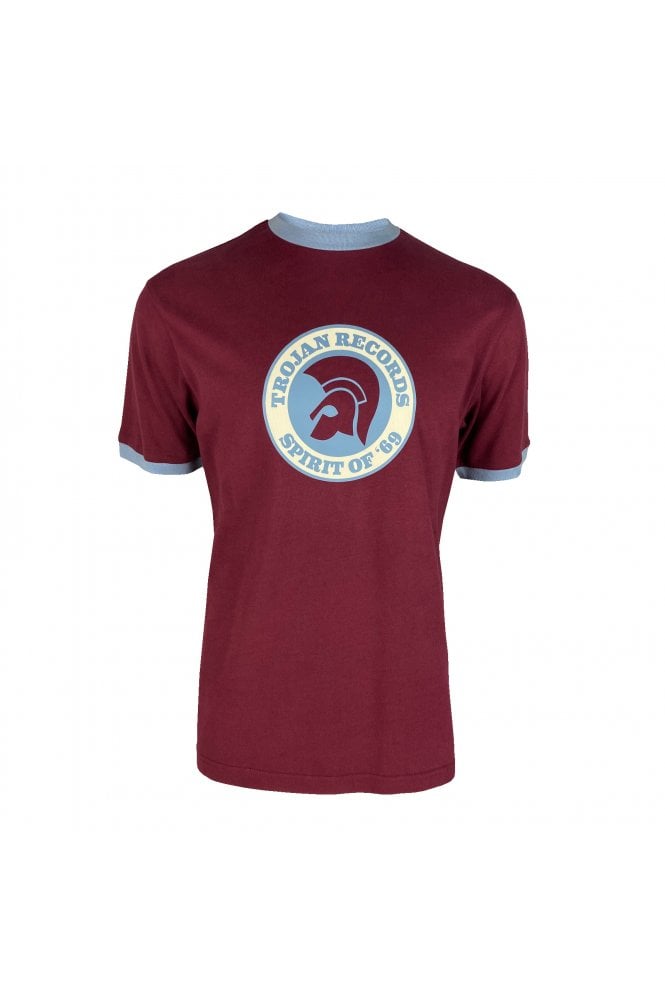 Trojan Spirit Of '69 logo tee TC/1006 in Port