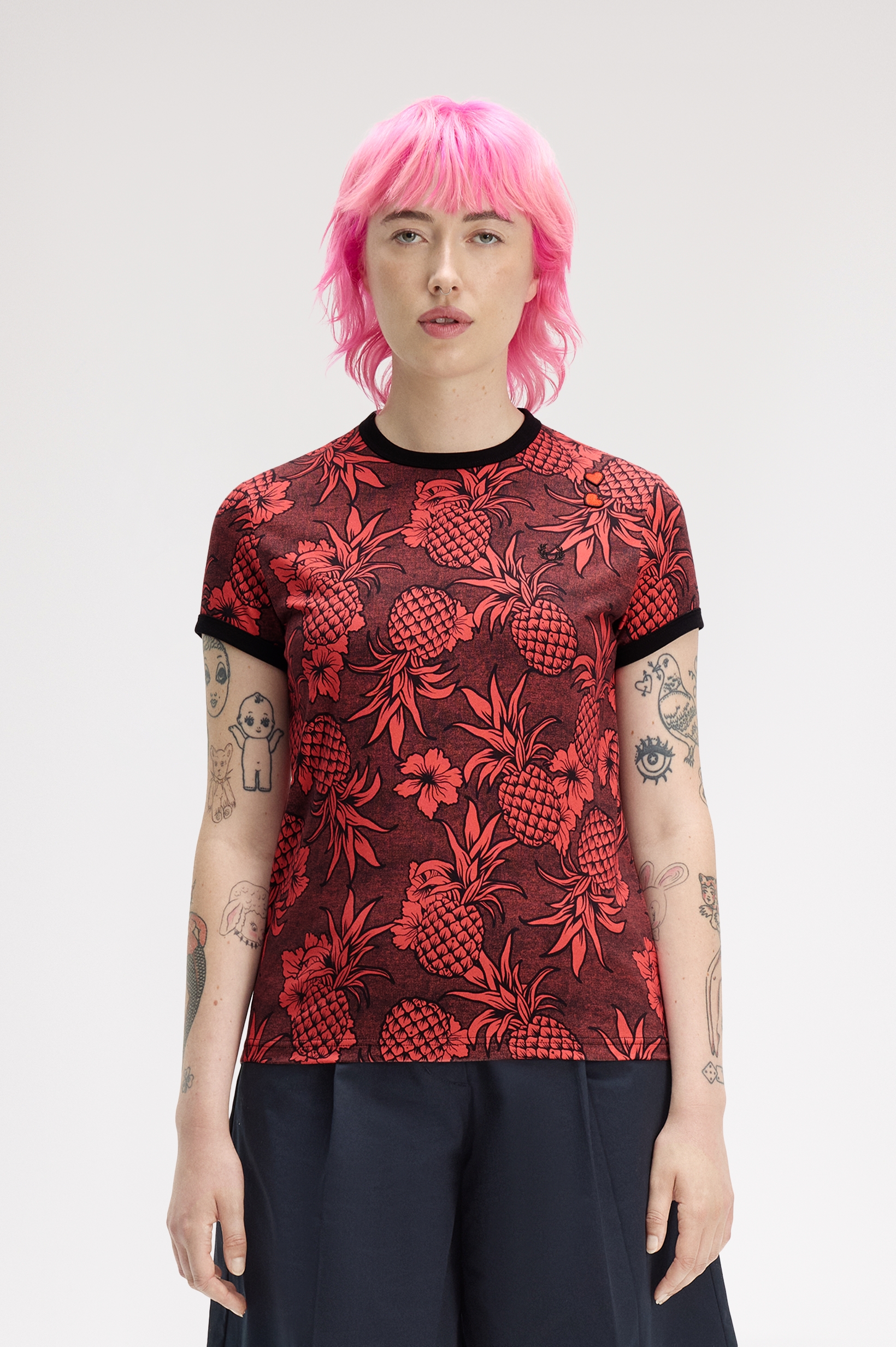 Fred Perry Amy Winehouse Printed T-Shirt