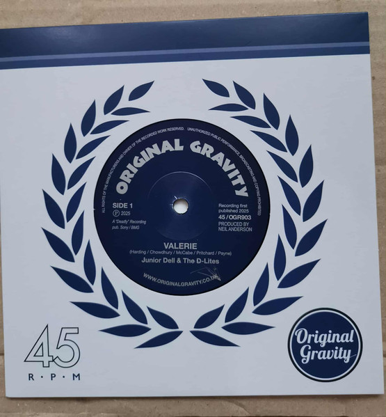 Junior Dell & The D-Lites – Valerie / Are You Still Dizzy? (7")     