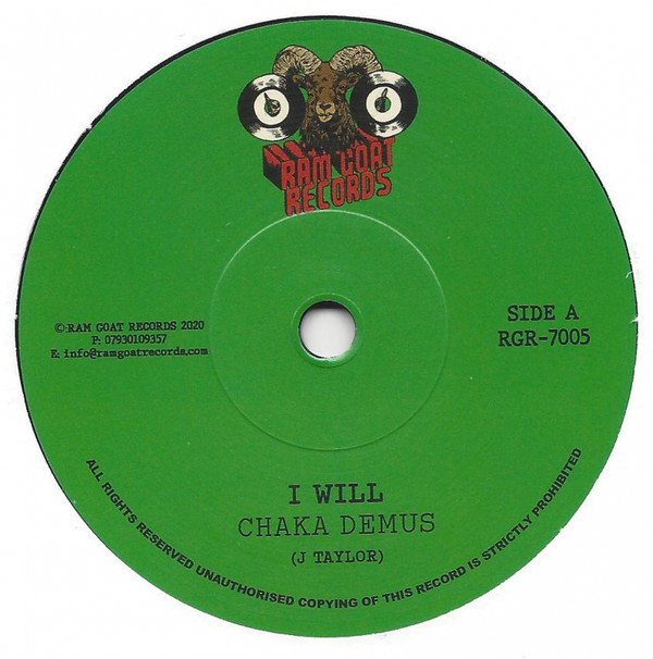 Chaka Demus - I Will / Version (7")