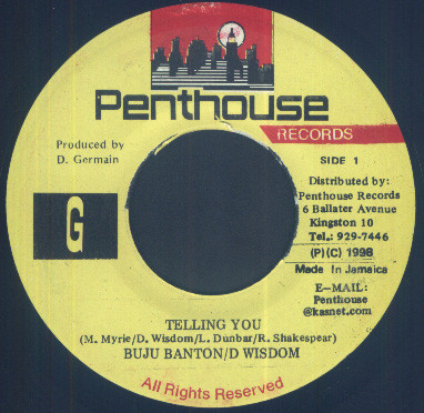 Buju Banton / D Wisdom – Telling You / Version (7")