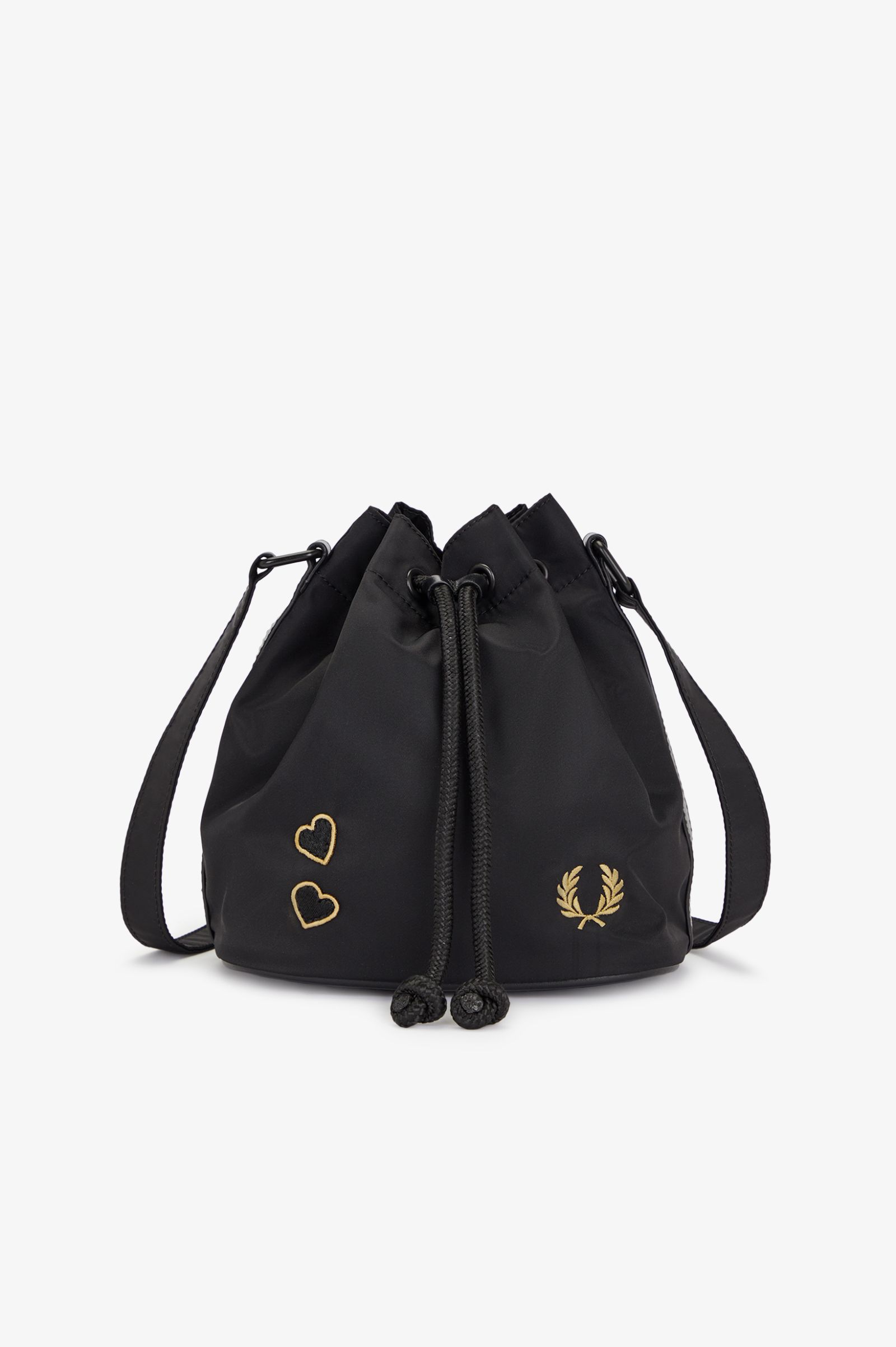 Fred Perry Mini Bucket Bag in Black