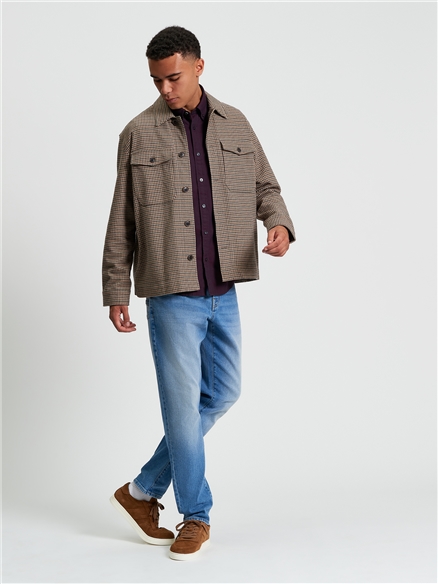 Ben Sherman Ckeck Jacket (Light Brown)