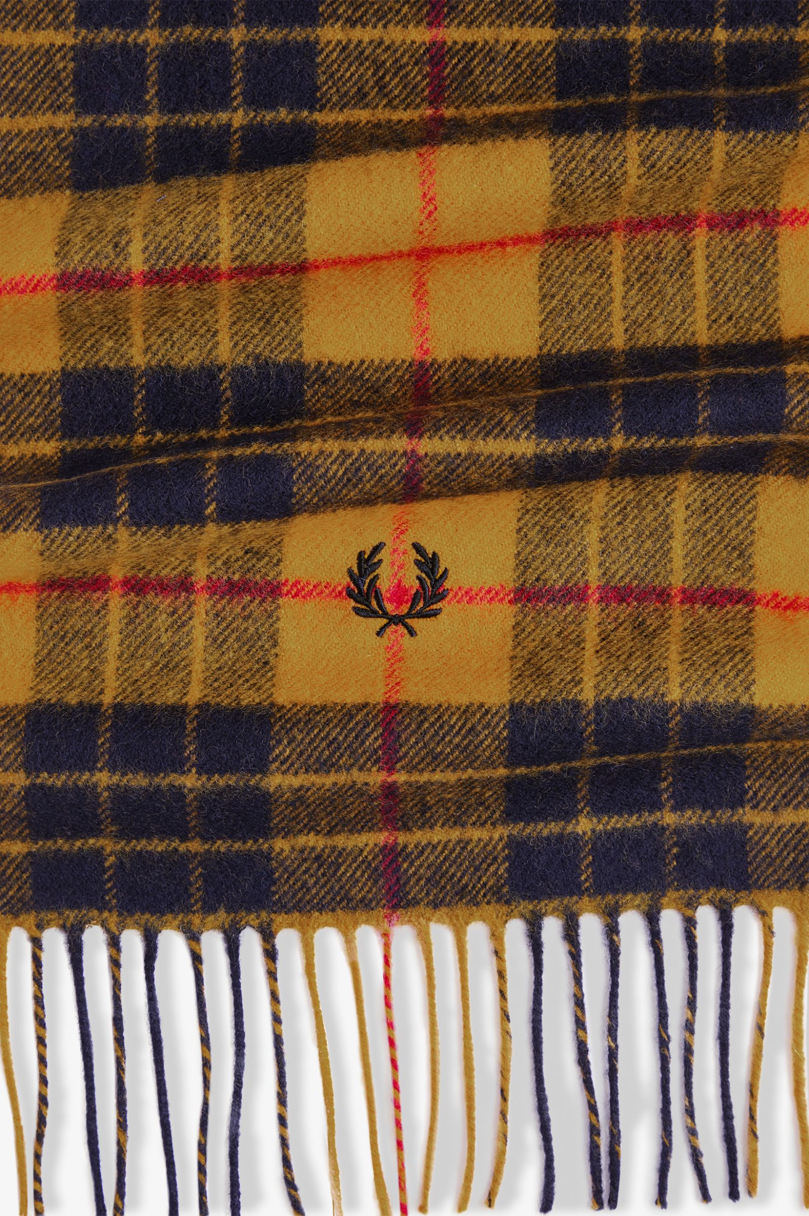 Fred Perry Lambswool Scarf (Gold)