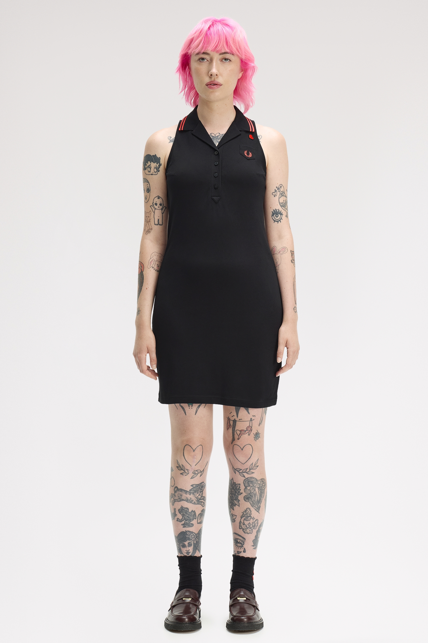 Fred Perry Amy Winehouse Sleeveless Piqué Dress 