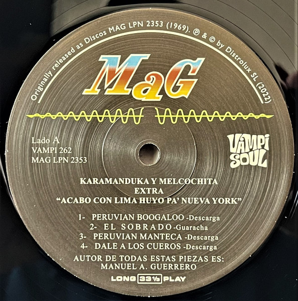 Karamanduka (Cantinflitas) Y Melcochita With "MAG" Peruvian All Stars – Acabo Con Lima Huyo Pa' New York (LP) 