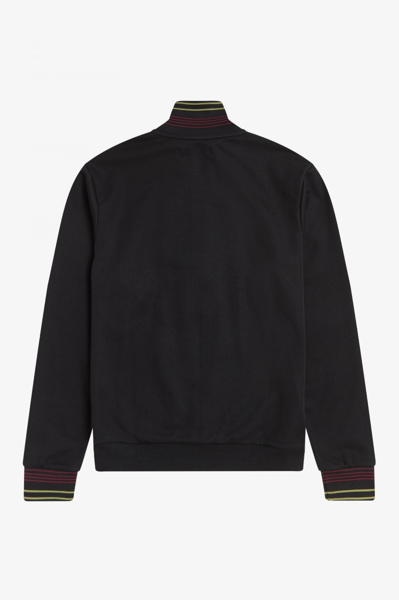 Fred Perry Lightweight Pique Track Jacket Black-S