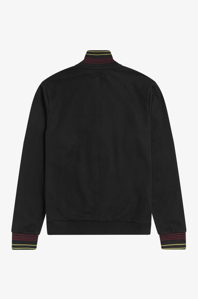 Fred Perry Lightweight Pique Track Jacket Black-L