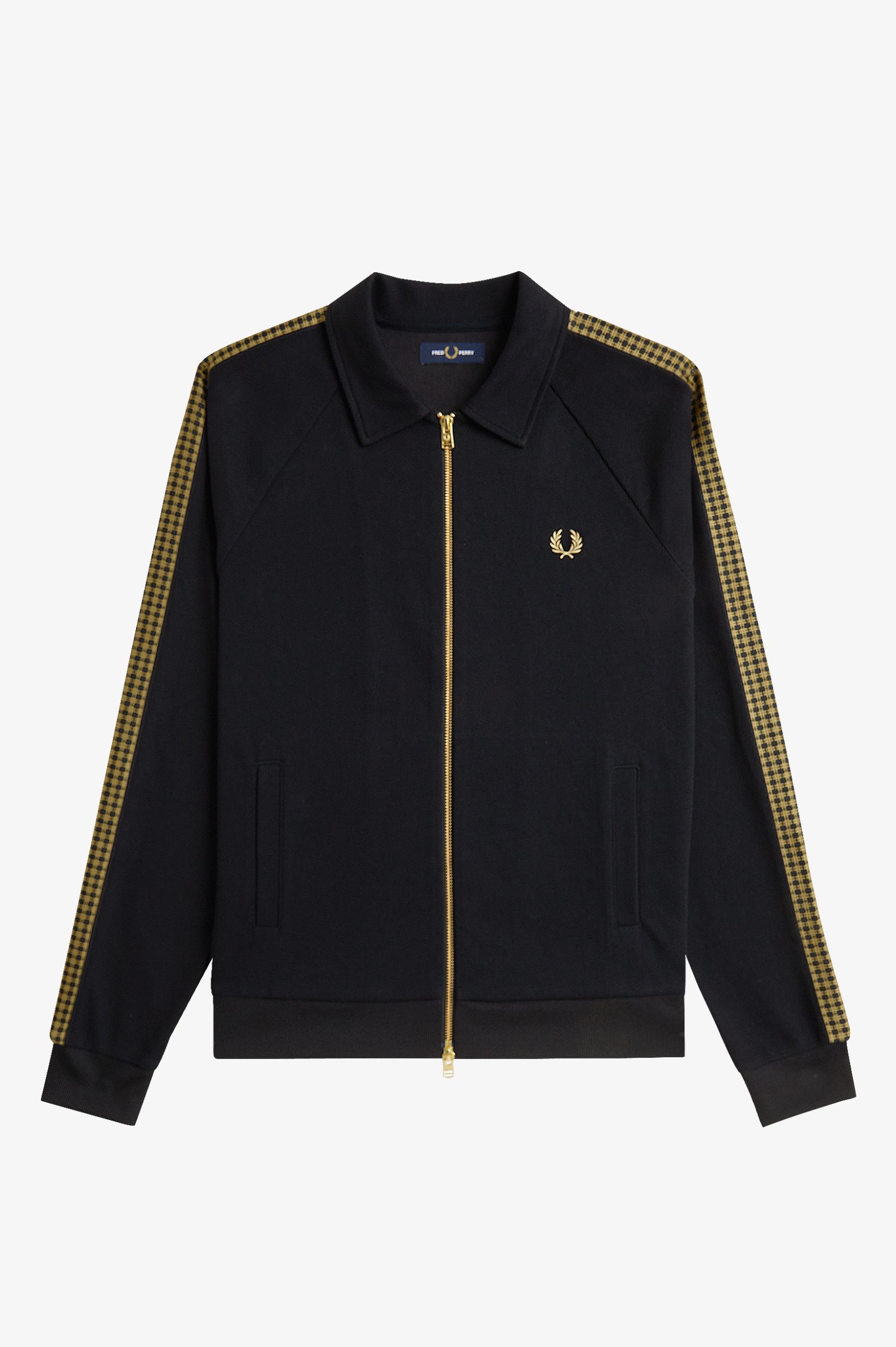 Fred Perry Cross Tape Track Jacket (Black)