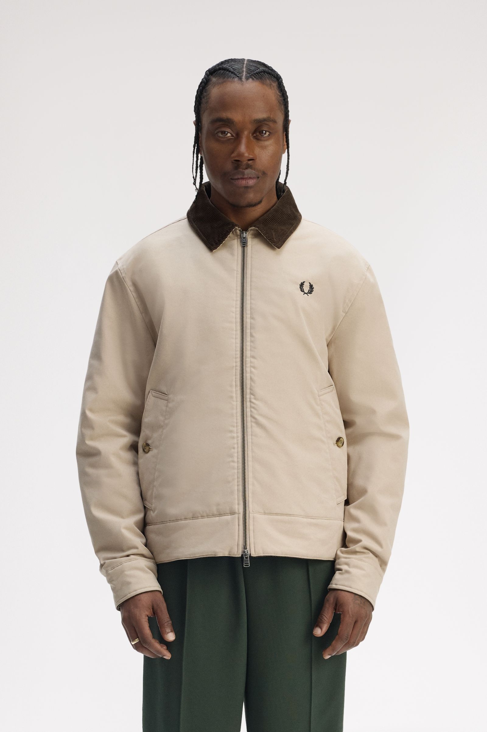 Fred Perry Cotton Caban Jacket (Warm Oat)