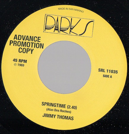 Jimmy Thomas - Springtime / Owen Gray - I Am Satisfied (7")
