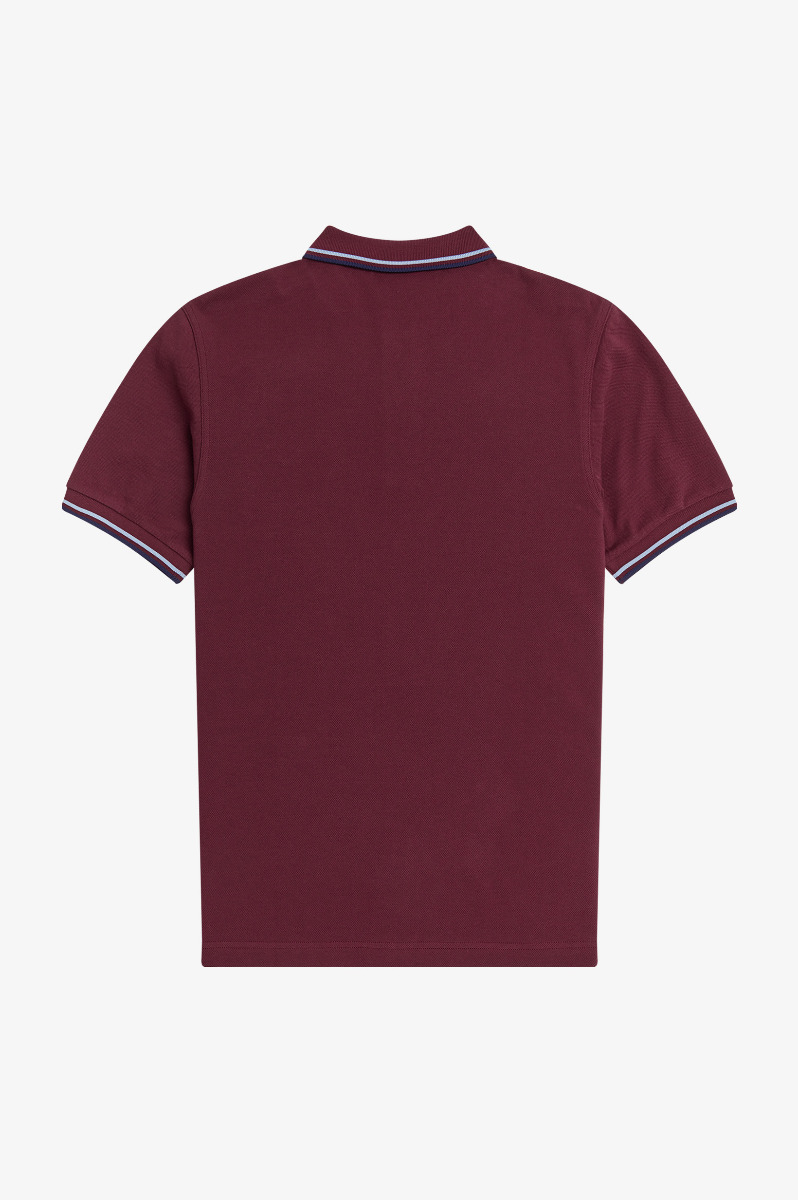 Fred Perry Twin Tipped Polo Shirt M3600 Aubergine