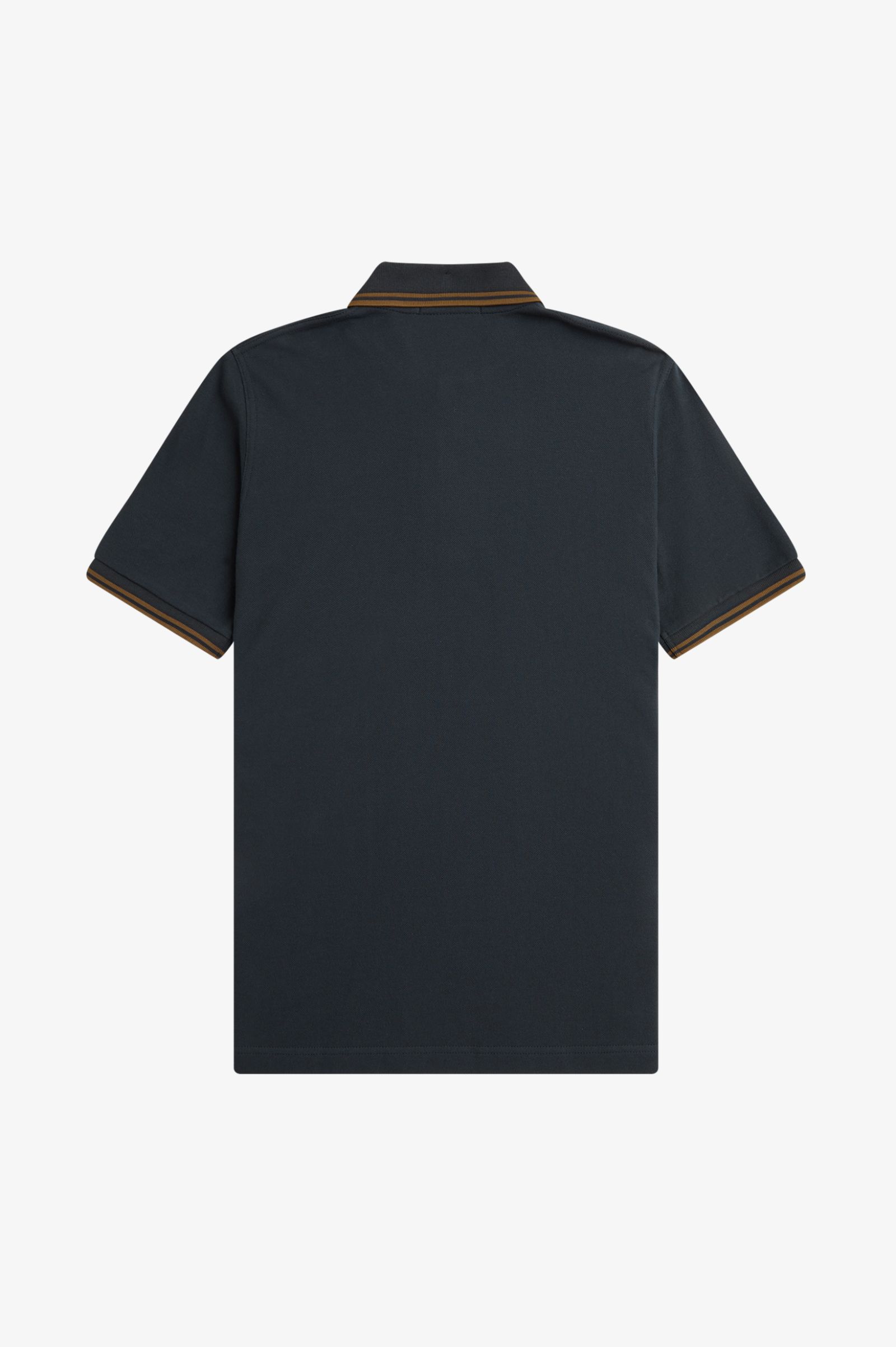 Fred Perry Twin Tipped Poloshirt M12 in Night Green / Dark Caramel