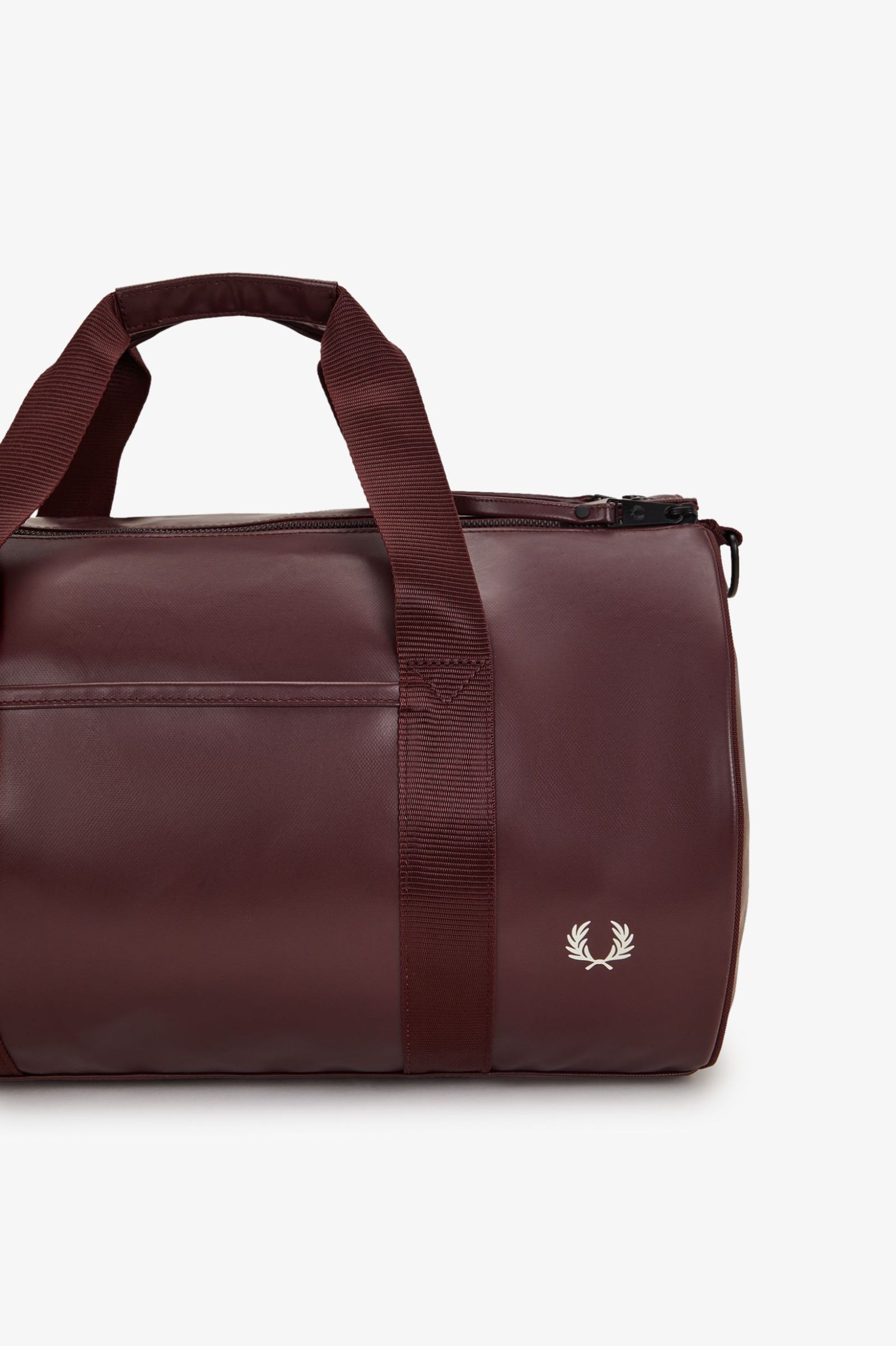 Fred Perry Tonal Classic Barrel Bag (Oxblood)