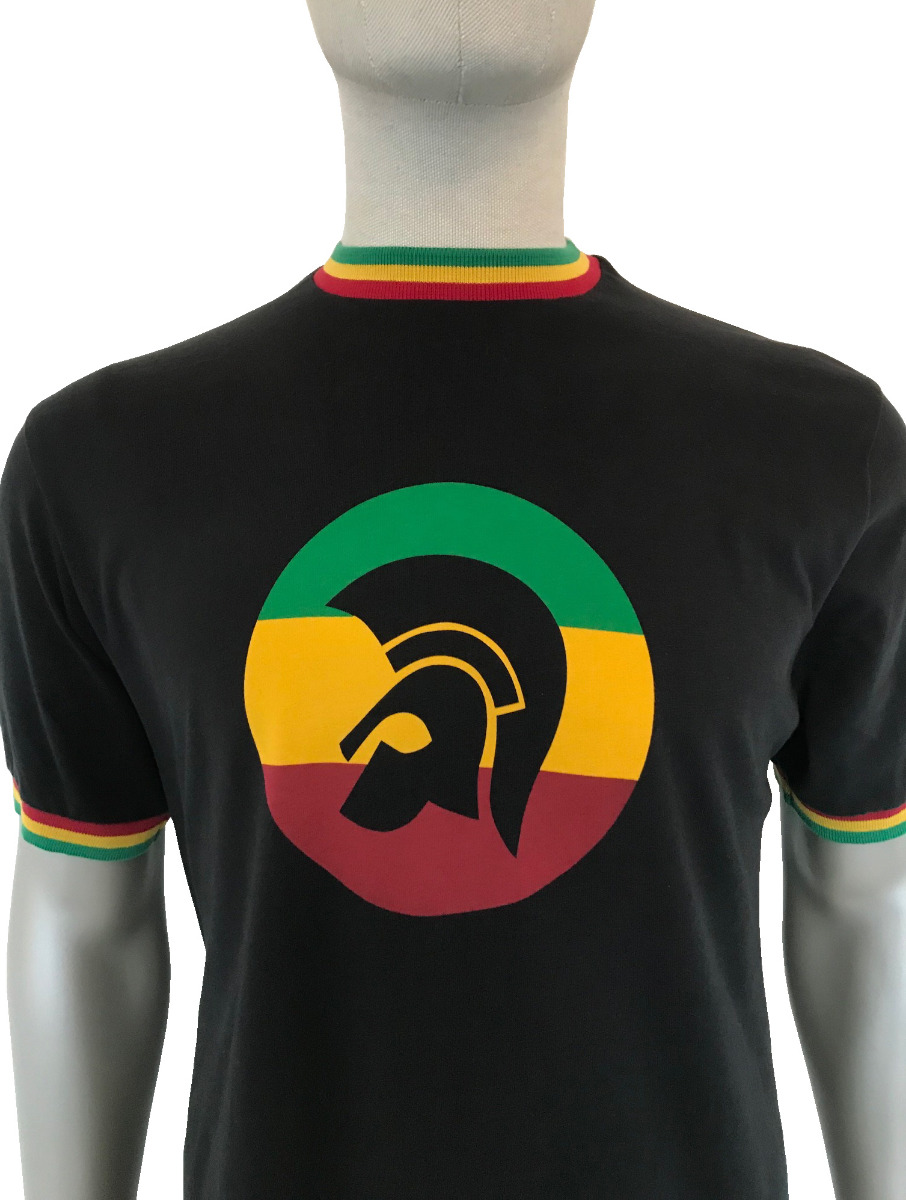 Trojan Signature Logo Tee TC/1011 Tricolour-L-Schwarz