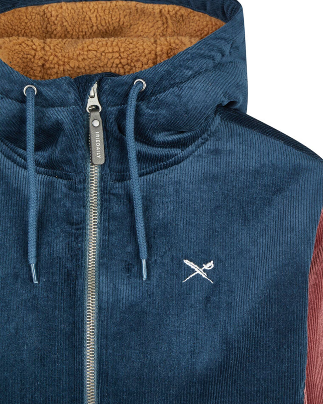 Iriedaily Blotchy Cord Jacket (Deep Sea)