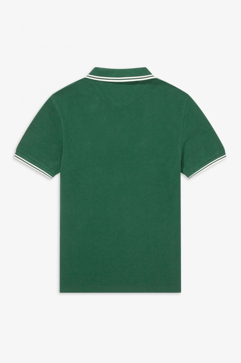 Fred Perry Poloshirt Ivy/Weiß-L