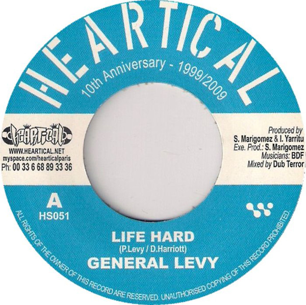 General Levy - Life Hard / Basque Dub Foundation - Midnight Organ (7")