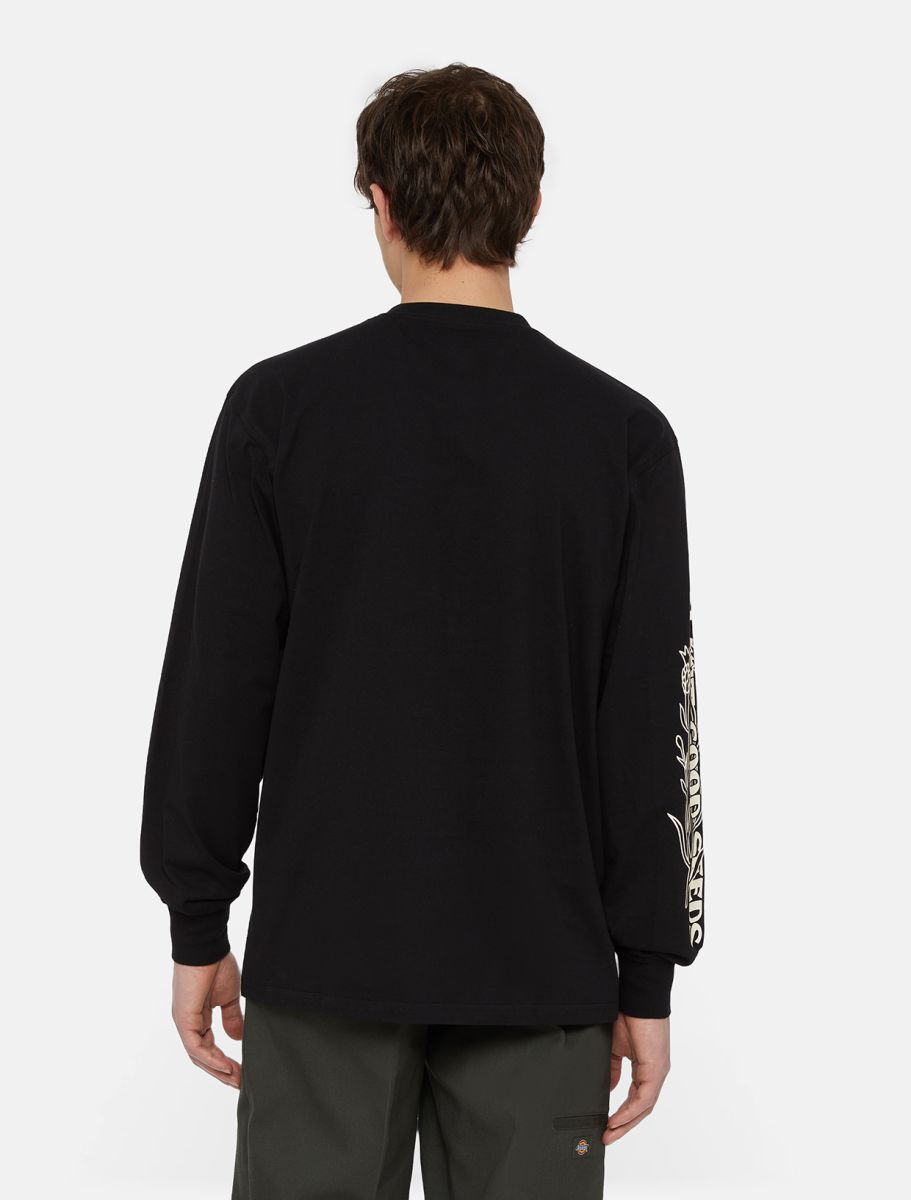 Dickies Timberville Long Sleeve T-Shirt in Black 