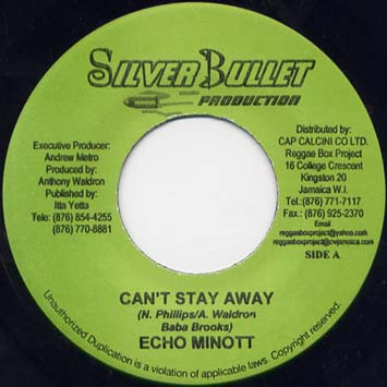 Echo Minott – Can't Stay Away / Smoker – Rudie No More  (7")     
