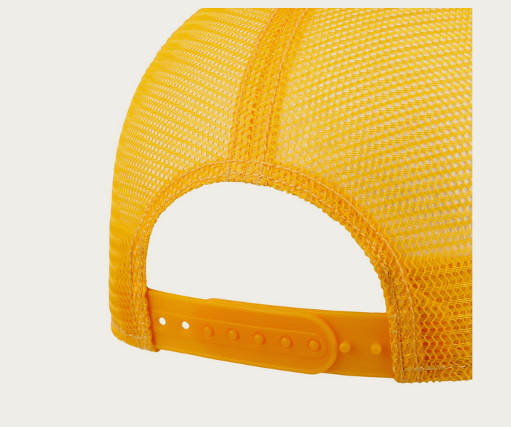 Stetson Lettering Trucker Cap in Blue-Yellow