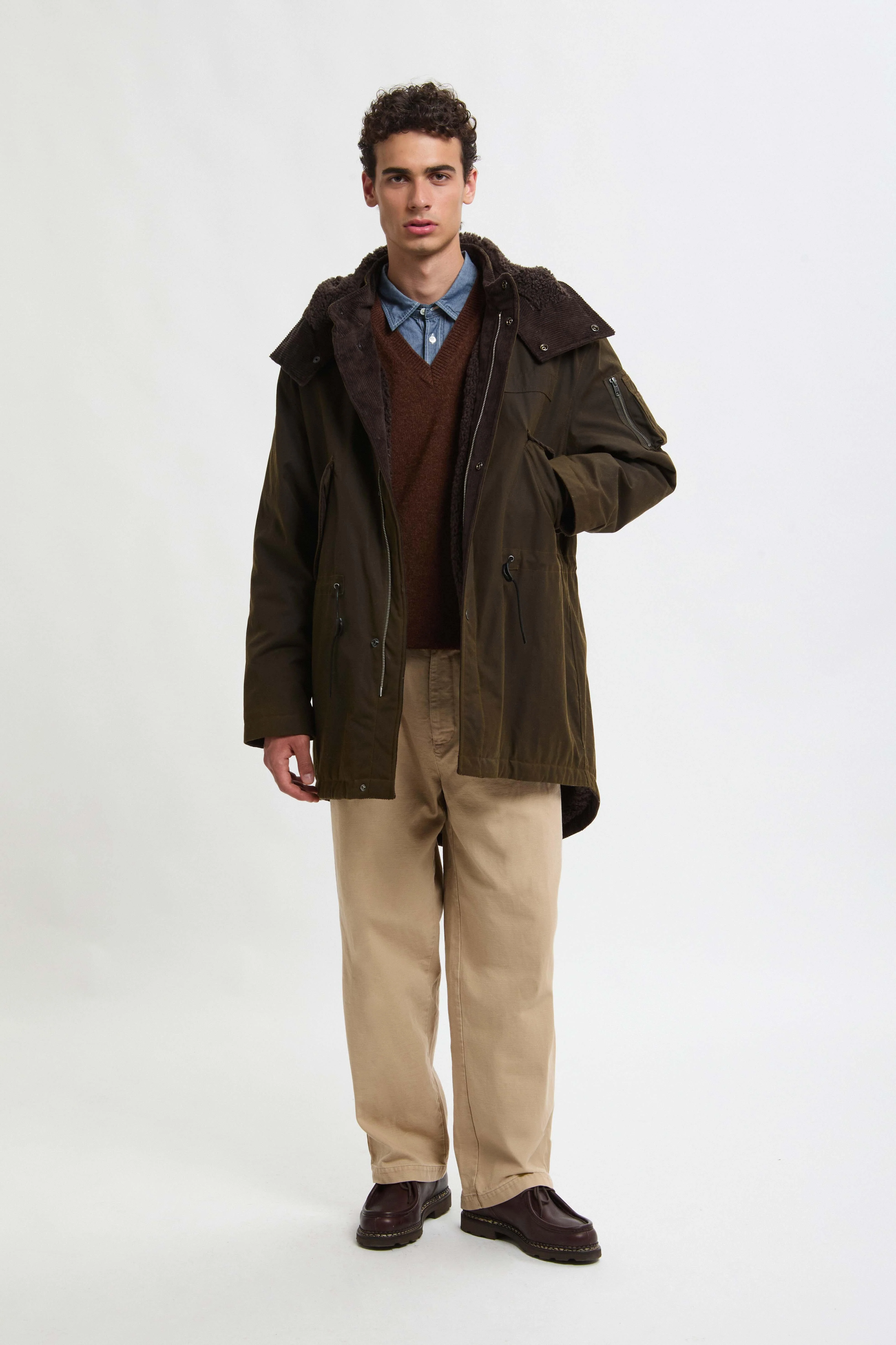Baracuta Waxed Parka (Deep Moss)