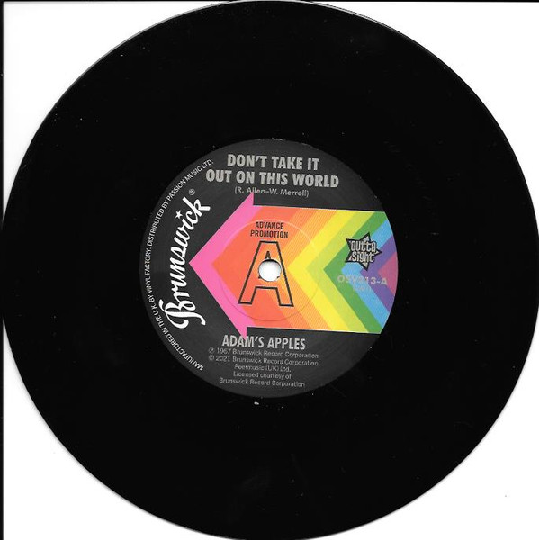 Adam's Apples / The Cooperettes – Don't Take It Out On This World / Shing-A-Ling (7") 