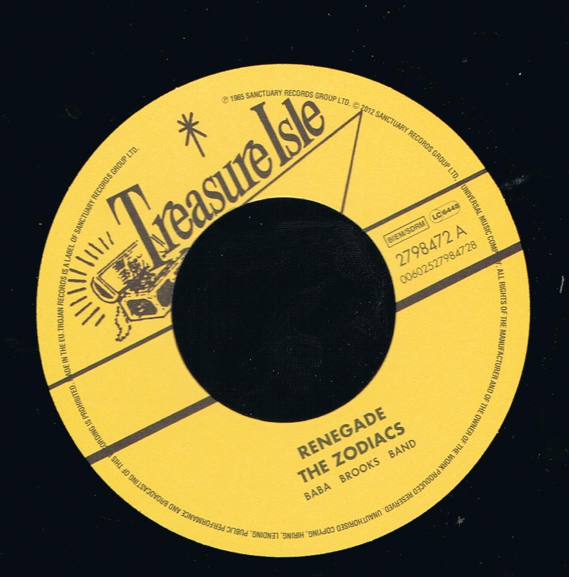 The Zodiacs - Renegade / Baba Brooks Band - Duck Soup (7")