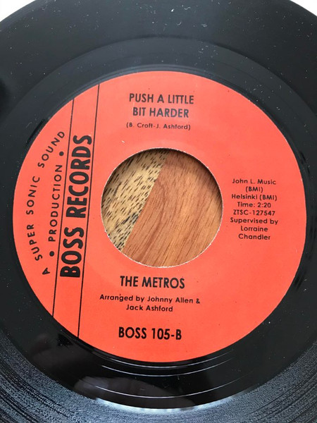 The Metros – We Still Have Time / Push A Little Bit Harder  (7")                   