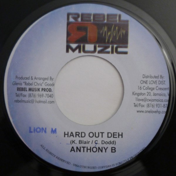 Anthony B - Hard Out Deh / Version (7")
