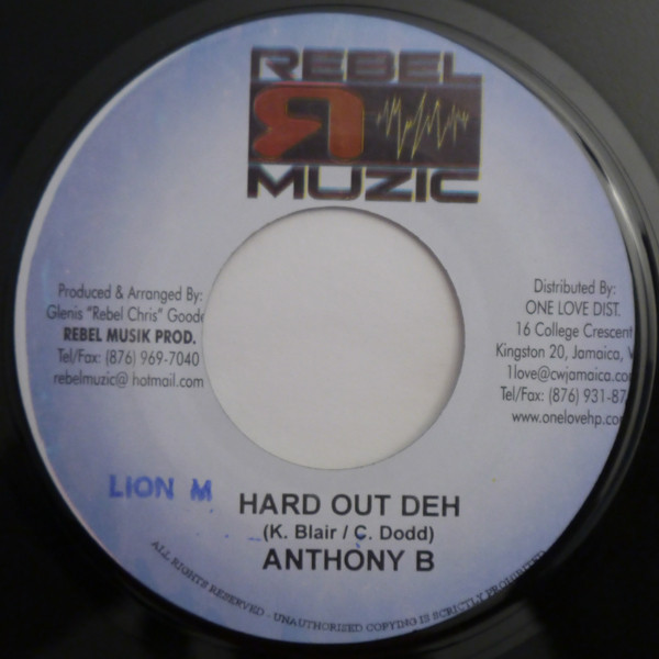 Anthony B - Hard Out Deh / Version (7")