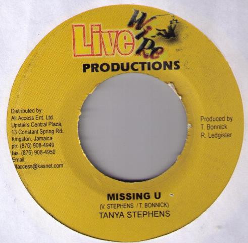 Tanya Stephens / Daville – Missing U / Say Say  (7")        