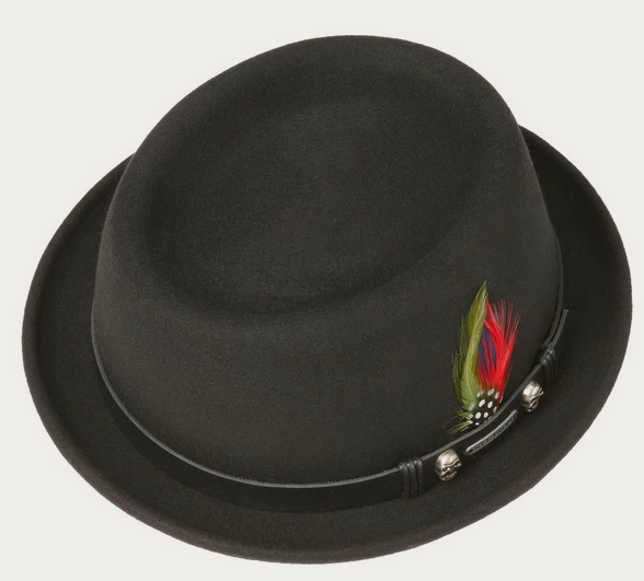 Stetson Pennsylvania Pork Pie Hat (Black)