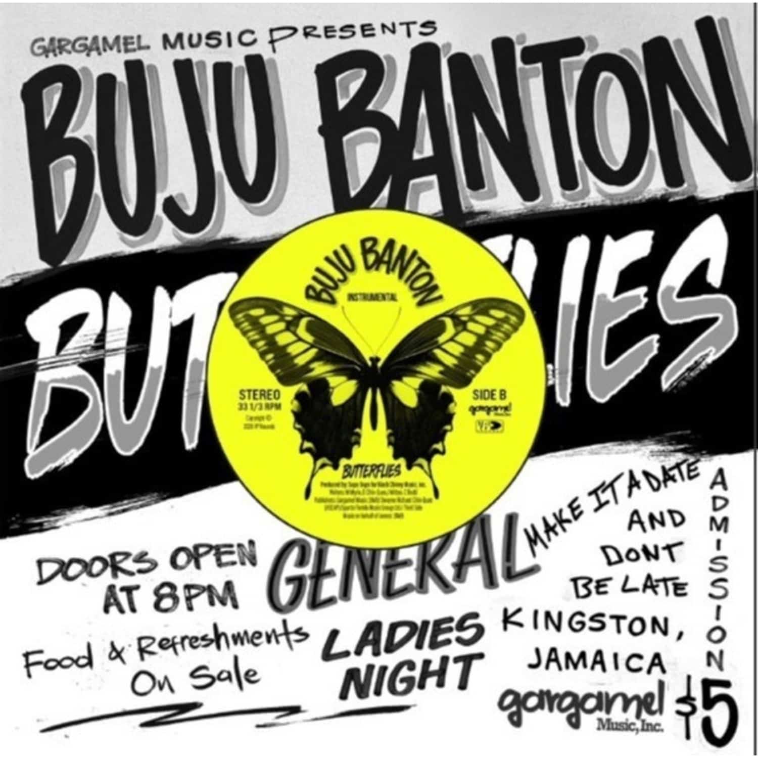 Buju Banton - Butterflies / Version (7")