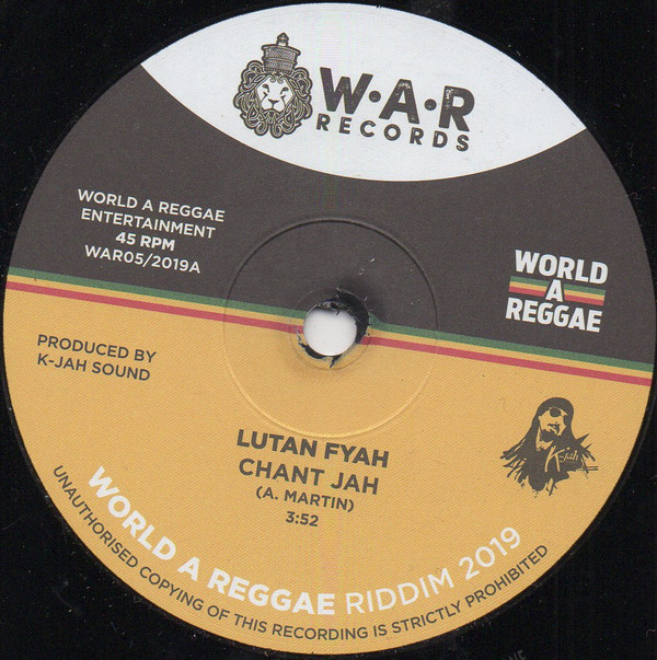 Lutan Fyah - Chant Jah / Droop Lion - Reggae Music (7")