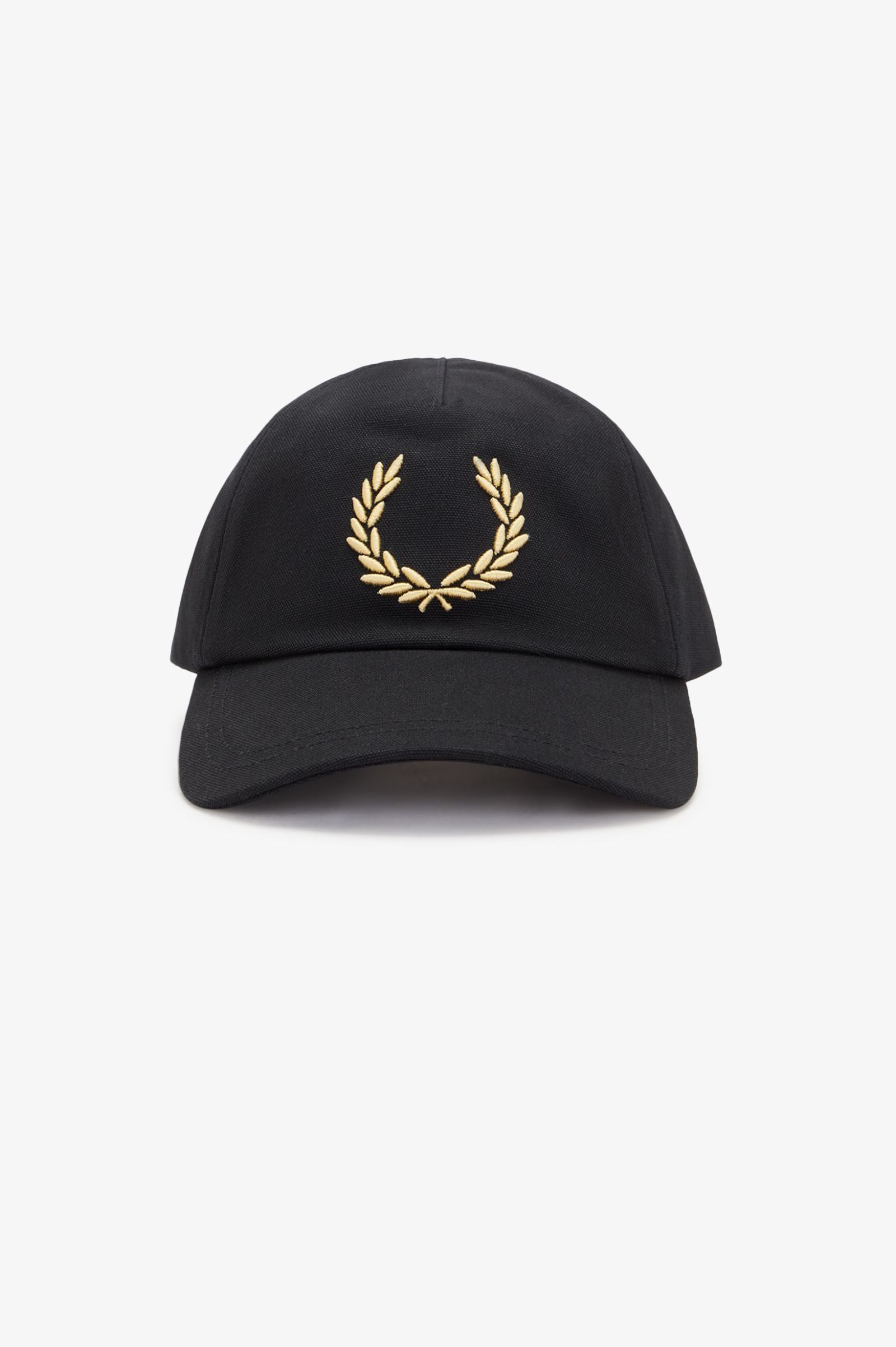 Fred Perry Bold Branding Canvas Cap (Black/Champagne)