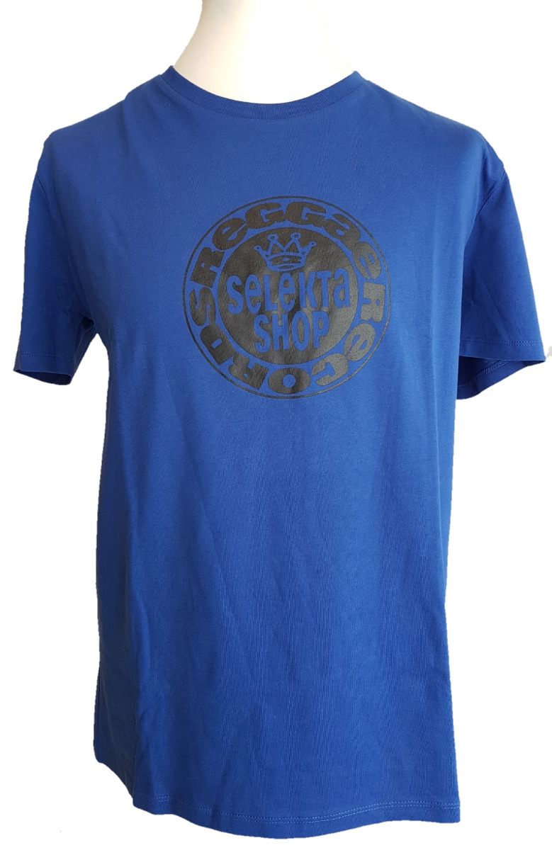 Selekta Black Logo T-Shirt French Blue-L