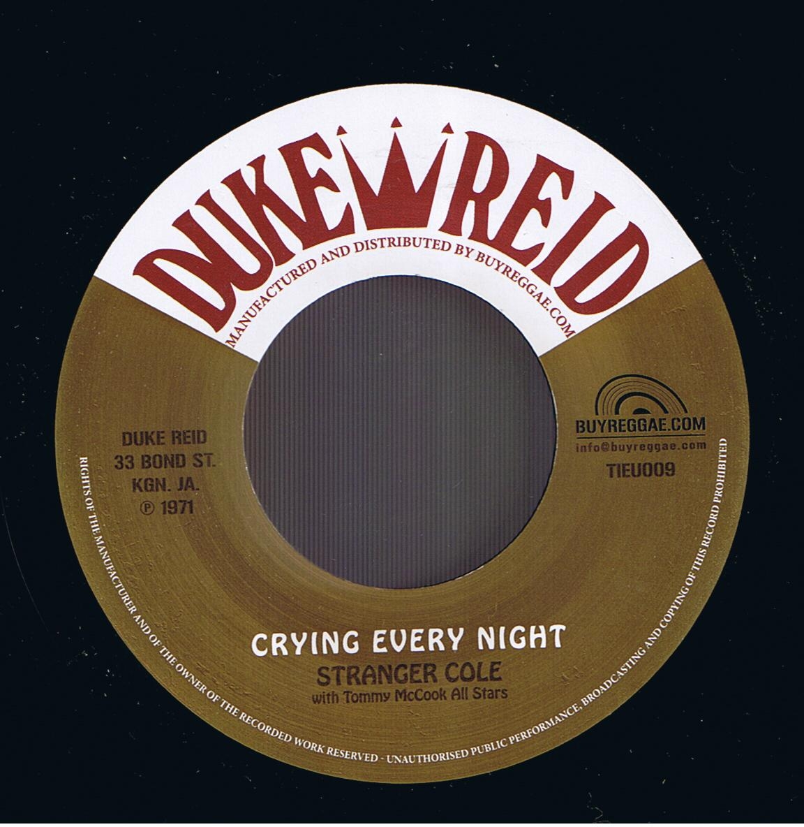 Stranger Cole - Crying Every Night / Tommy McCook - Mighty Alley (7")