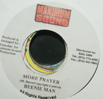 Beenie Man - More Prayer / Version (7")