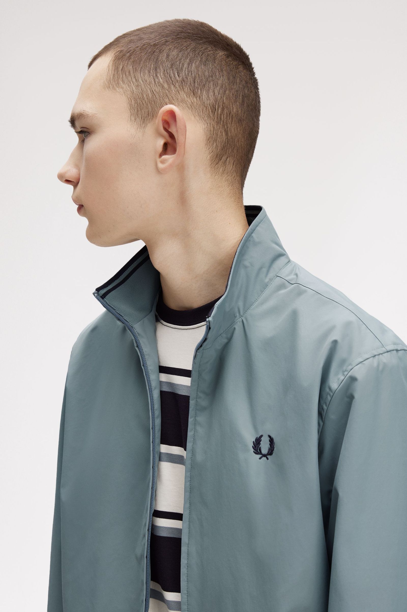 Fred Perry Brentham Jacket in Stockport Blue
