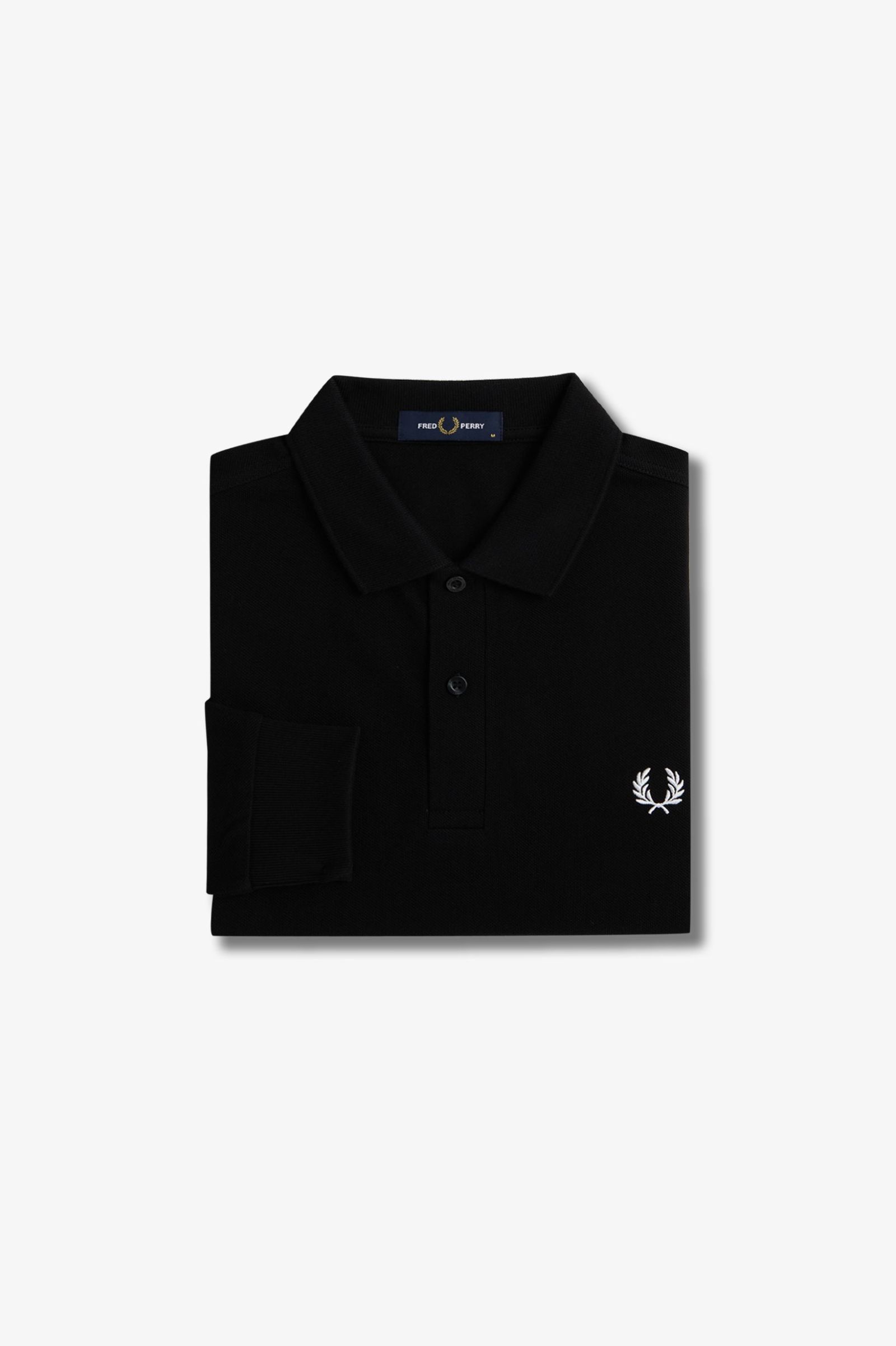 Fred Perry Long Sleeve Shirt in Black