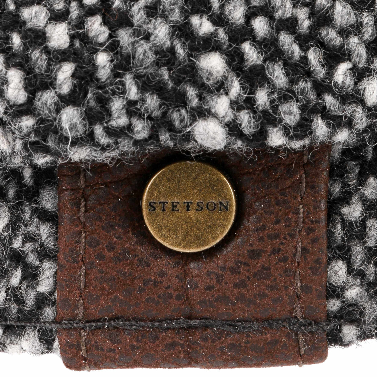 Stetson Hatteras Donegal Tweed Cap black-59