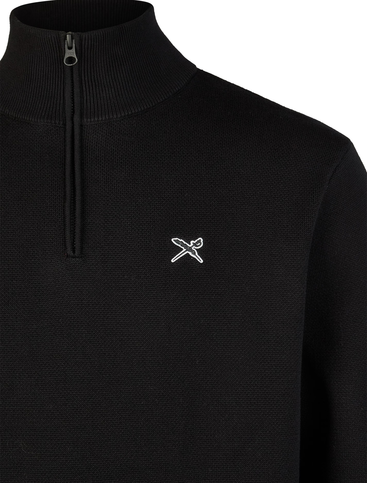 Iriedaily Heavy Flag Knit Troyer (Black)