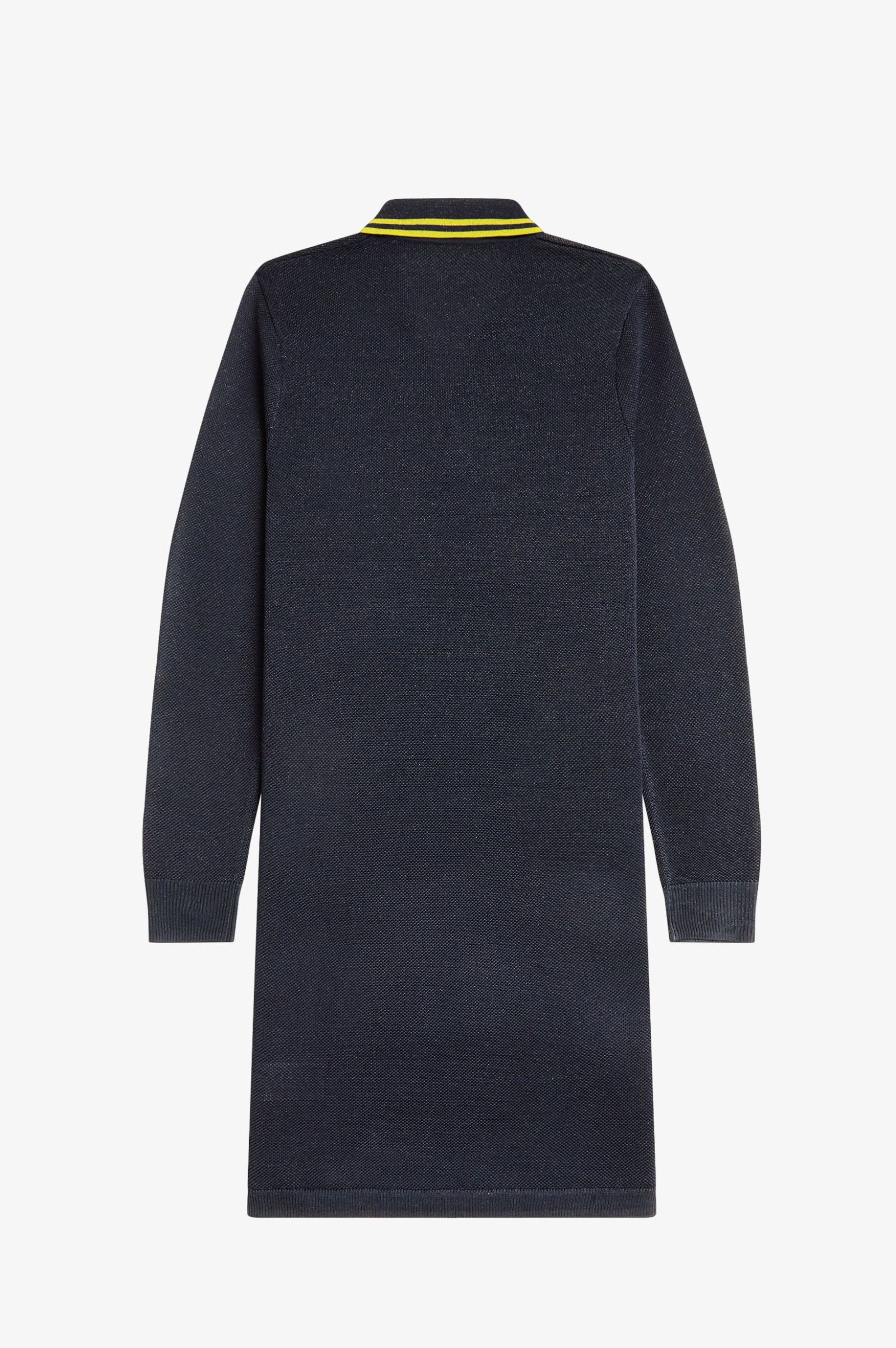 Fred Perry Textured Metallic Knit Polo Dress (Navy)